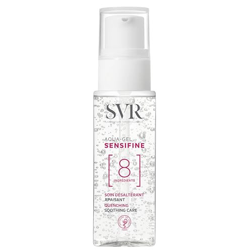 Svr - Sensifine Aqua Gel - Refreshing & Soothing Moisturizer With 30% Aloe Vera & Panthenol - For Combination Oily And Sensitive Skin Relief - Instant Cooling Effect 1.3 Fl.Oz