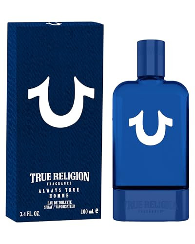 True Religion Always True Homme - Men'S Cologne - 3.4 Fl Oz Edt - Fresh Aquatic Woody - Bergamot Juniper Mineral And Herbal Notes Rosemary Geranium Black Pepper Musk Incense Oak Moss