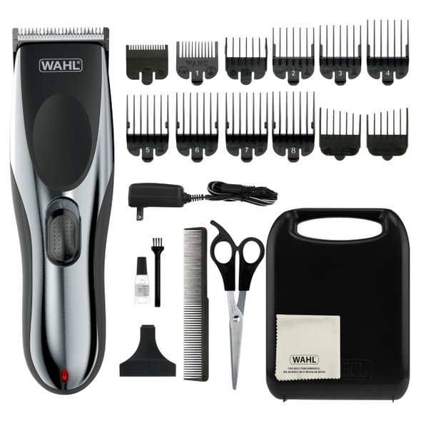 Wahl Clipper Rechargeable Cord/Cordless Haircutting & Trimming Kit For Heads Longer Beards & All Body Grooming - Model 79434