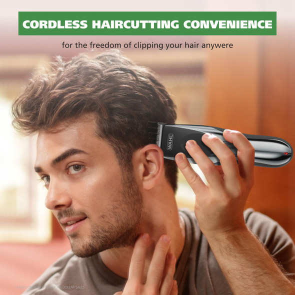 Wahl Clipper Rechargeable Cord/Cordless Haircutting & Trimming Kit For Heads Longer Beards & All Body Grooming - Model 79434