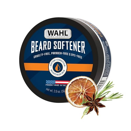 Wahl 2 Oz Beard Softener Moisturizes Hair & Softens Skin Underneath Beard Conditioner For Men Contains Shea Butter To Relieve Itch & Condition Hair - Lightly Scented Model 3028691