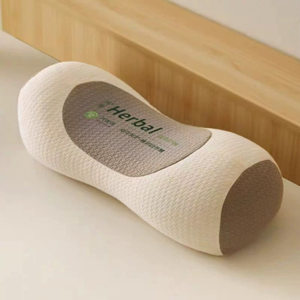 ZHIWEIKJ Cylindrical Buckwheat Pillows Breathable Help Sleep Cervical Vertebra Pillow Neck Pain Relief Anti-arch - Beige-Type 1
