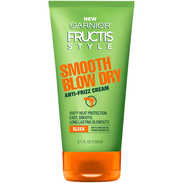 Garnier Fructis Style Smooth Blow Dry Anti Frizz Cream 5.1 Oz