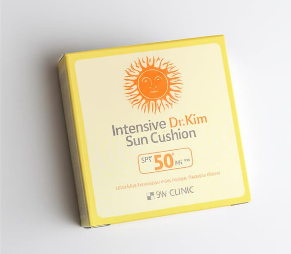 3W Clinic Intensive Dr.Kim Sun Cushion (15G 0.53Oz) Spf50+/Pa++++ Uva/Uvb Protection With Highly Effective Filters Sunscreen Suncream
