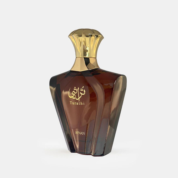 Afnan Turathi Brown Eau De Parfum Spray For Men 3 Ounce