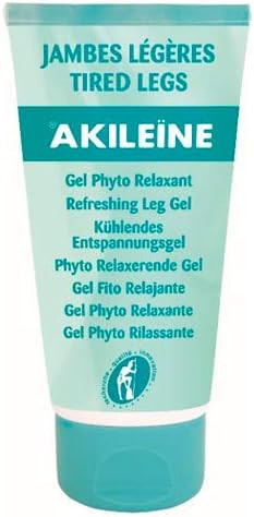 Akileine Refreshing Leg Gel 150Ml For Tired Legs Muscle Soreness Gel Reduces Swelling Circulation Aid Leg Relief