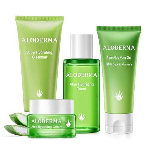 Aloderma Essential Aloe Hydrating Set 4-Piece Set