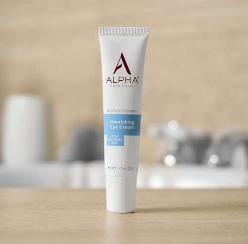 Alpha Skin Care Nourishing Eye Cream With Hyaluronic Acid Anti-Aging Formula Soothing Hydration Reduces The Appearance Of Lines & Wrinkles For All Skin Types 0.75 Oz