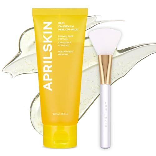 Aprilskin Calendula Peel Off Pore Minimizing Facial Mask With Jelly Brush