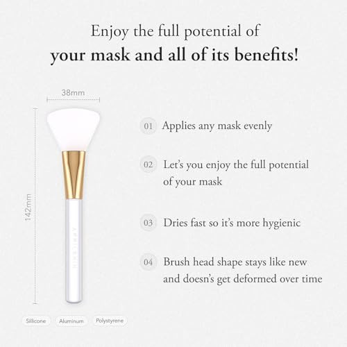Aprilskin Jelly Brush Mask Application Tool For Even Coverage Skincare Enhancer Durable Silicone Easy To Clean Face Mask Applicator All Skin Types Kbeauty Accessory 1 Piece