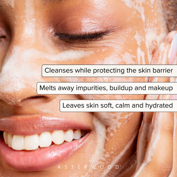 Asterwood Gel Cleanser For Skin Barrier Repair - Hyaluronic Acid Face Wash With Ceramides & Niacinamide - Gentle Facial Cleanser To Remove Makeup & Excess Oil - Hydrating Fragrance- 5 Fl Oz