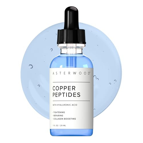 Asterwood Naturals Copper Peptides Serum 1Oz + Hyaluronic Acid Moisturizer