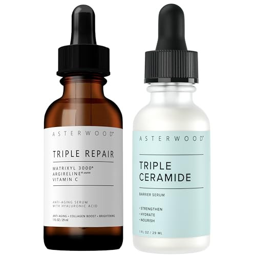 Asterwood Triple Repair Serum 1 Oz + Triple Ceramide Serum 1 Oz