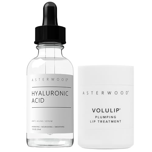 Asterwood Hyaluronic Acid Serum 1 Oz + Lip Treatment
