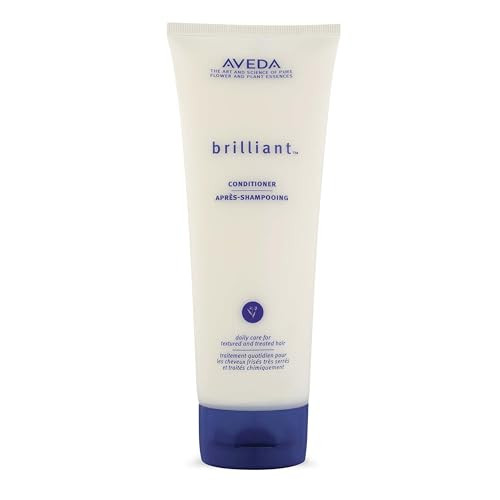 Aveda Brilliant Conditioner Hydrating Detangling Smoothing Conditioner Adds Shine With Jojoba And Babassu Oils For All Hair Types Jasmine Rose Clove Aroma 6.7 Fl Oz