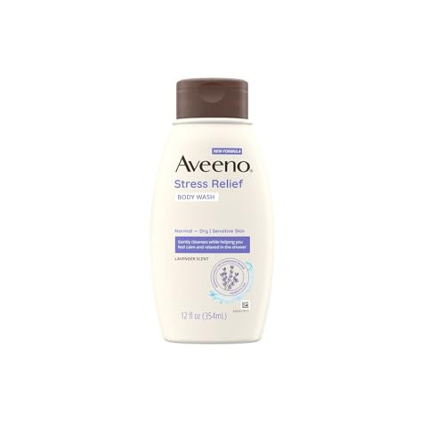 Aveeno Active Naturals Body Wash Stress Relief 12 Oz (Pack Of 4)