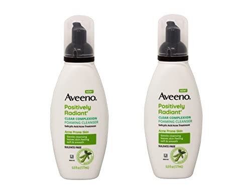 Aveeno Active Naturals Clear Complexion Foaming Cleanser 6 Oz (Pack Of 2)