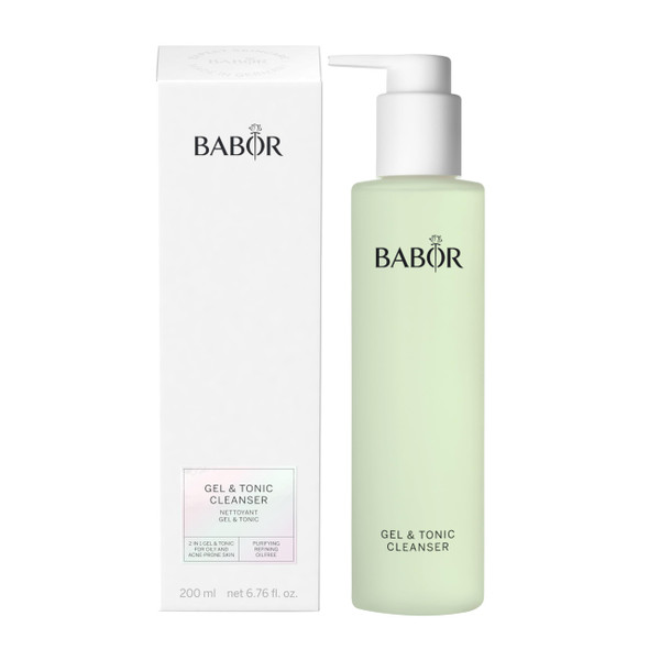 Babor Gel Tonic Cleanser For Oily And Blemished Skin Cleansing Gel And Toner In One Vegan Formula Gel Tonic 2 In 1 1 X 200 Ml (Gel Tonic Cleanser)