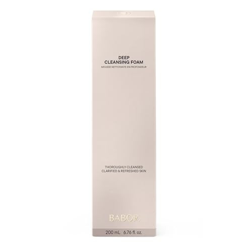 Babor Deep Cleansing Foam Face Wash Gentle Purifying Facial Cleanser For All Skin Types Removes Makeup Oil & Impurities Lightweight Foaming Cleanser For Fresh Balanced Skin 200Ml