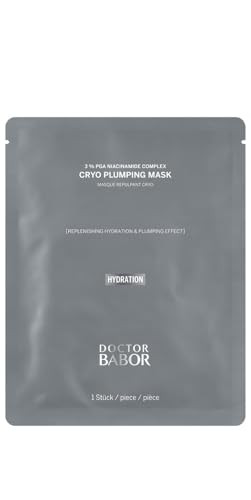 Babor Doctor Cryo Plumping Mask Refreshing And Nourishing Cloth Mask Instant Moisture Boost For 24 Hours Smoother And Plumper Skin Vegan Pack Of 1