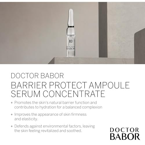 Doctor Babor Barrier Protect Ampoules Serum Strengthened Skin Protection Barrier With Ceramides And Niacinamide For Dry And Stressed Skin Radiant And Balanced Skin Vegan 7 X 2 Ml