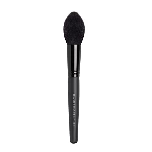 Bareminerals Seamless Shaping & Finish Brush Finishing Powder Blush Highlighter And Bronzer Synthetic Fibers Vegan