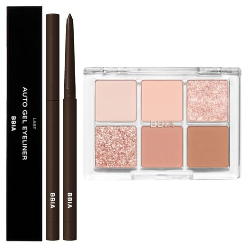 Bbia Bbia Last Auto Gel Eyeliner (02 Jazz) + Ready To Wear Eye Palette (01 Nude Blush) Bundle Set