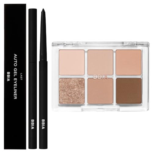 Bbia Bbia Last Auto Gel Eyeliner (01 Noir) + Ready To Wear Eye Palette (02 Mood Blush) Bundle Set