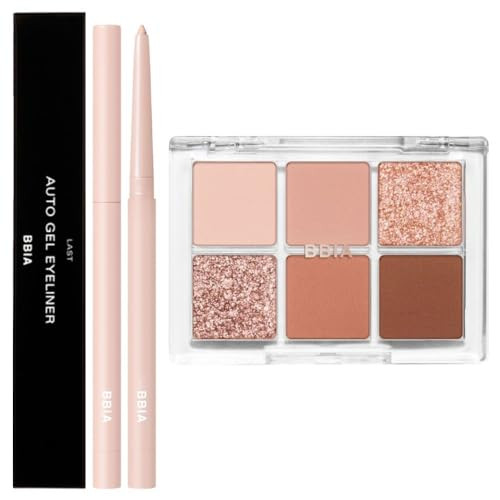 Bbia Bbia Last Auto Gel Eyeliner (11 Linen Beige) + Ready To Wear Eye Palette (03 Dry Flower) Bundle Set