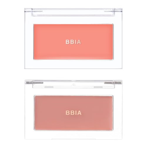 Bbia Bbia Ready To Wear Downy Cheek Cream Blush 2P Set (05 Downy Coral + 06 Downy Fig) / Blendable And Lightweight Cheek Makeup Highly Pigmented With Long Wearing Formula