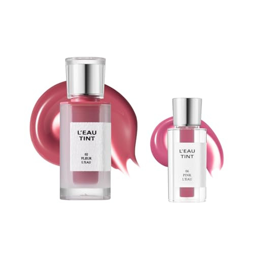 Bbia Bbia L Eau Tint Rosy & Soft Pink Full + Mini Lip Duo (02 Fleur + 06 Pink) Bundle