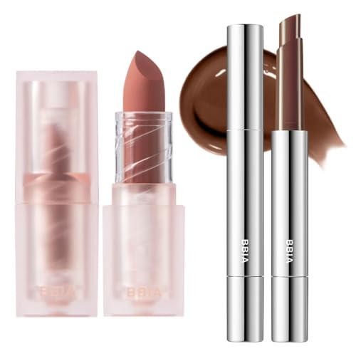 Bbia Bbia Last Powder Lipstick (11 Brown Sugar) + Over Glaze Stick (06 Choco Glaze) Bundle Set