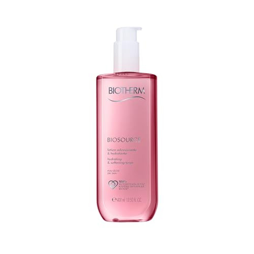 Biotherm Biosource Hydrating & Softening Toner For Dry Skin With Biotech Plankton Cleanses Exfoliates & Softens Dry Skin Anti-Pollution Toner 6.7 Fl. Oz