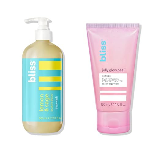 Bliss Soapy Suds Body Wash & Jelly Glow Peel - Nourishing And Hydrating Skincare - Clean Vegan Cruelty-