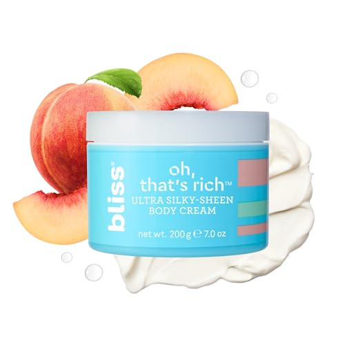 Bliss Oh That's Rich Ultra Silky-Sheen Body Cream Instantly Absorbs Smooth & Soothe The Driest Skin Paraben Cruelty 7.0 Oz