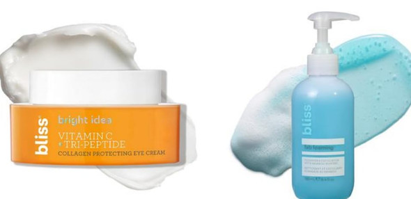 Bliss Bright Idea Eye Cream + Fab Foaming 2-In-1 Cleanser - Cleanse And Brighten - 2 Step Skincare - Clean Vegan And Cruelty-