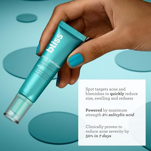 Bliss Clear Genius Spot + Hydrate Duo: Acne Spot Treatment And Clarifying Gel Moisturizer With Clarity 5 Complex