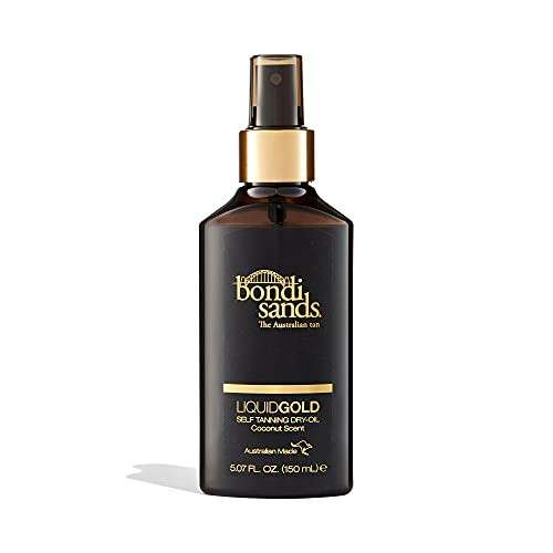Bondi Sands Liquid Gold Self Tanning Dry Oil Hydrating Quick Drying Tanning Dry-Oil For A Natural Golden Look 5.07 Oz/150 Ml