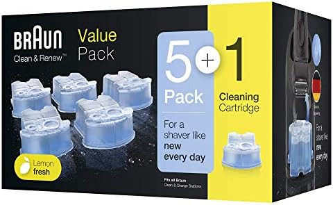 Braun Syncro Shaver Clean & Renew Refills 6 Pack
