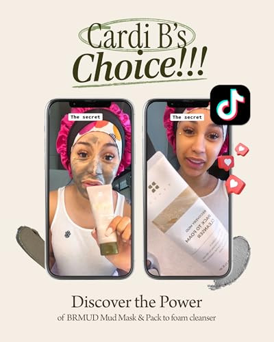 Brmud Celeb's Choice Skin Care Bundle Recovery Mud Clay Face Mask + Mud Pack To Foam Facial Cleanser K-Mud Mask Celeb Choice Mask Celeb Choice Cleanser