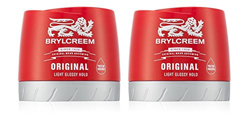 2X Brylcreem Original Light Glossy Hold Mens Hair Styling Cream Red Tub 150Ml By Brylcreem