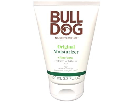 Bulldog Skincare Original Moisturizer For Men. With Aloe Vera 3.3 Fl. Oz. (Pack Of 2)