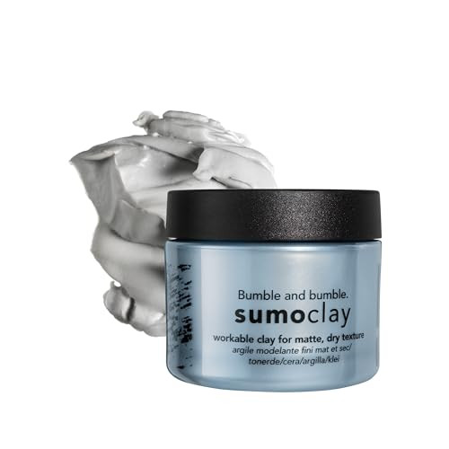 Bumble And Bumble. Sumoclay Matte Texture Clay Workable Texture Moldable Hold + Matte Finish With Kaolin Clay For Short Fine To Medium Wavy Straight Hair 1.5 Ounce