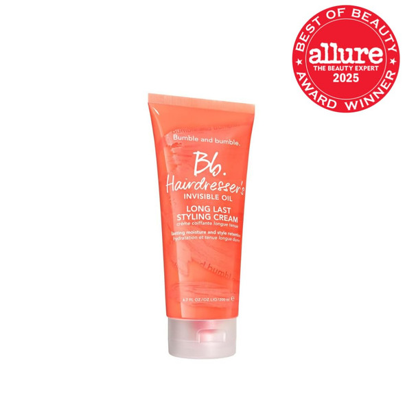 Bumble And Bumble. Hairdresser's Invisible Oil Long Last Styling Cream Hydrating Anti Frizz Color Safe For All Curly Wavy Straight Hair Types With Argan Coconut + Grapeseed Oil