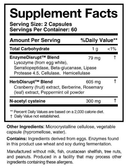 Researched Nutritional BioDisrupt 120 Capsules