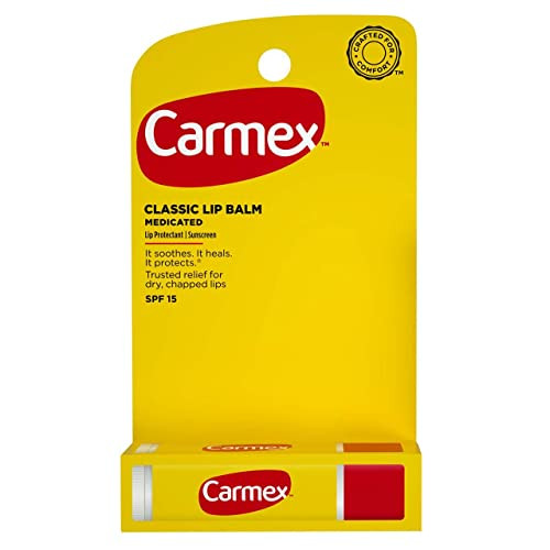 Carmex Click-Stick Moisturizing Lip Balm Spf 15 Original 0.15 Oz (Pack Of 10)
