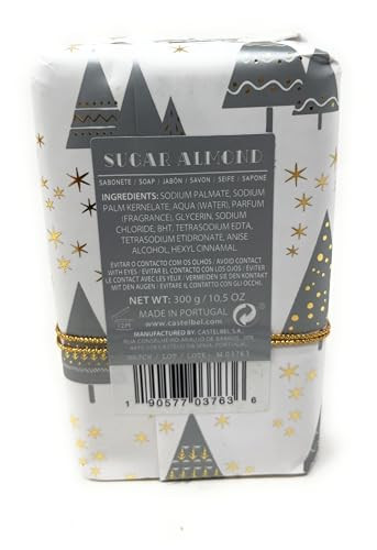 Castelbel Sugar Almond Scented Luxury Soap 10.5 Ounces