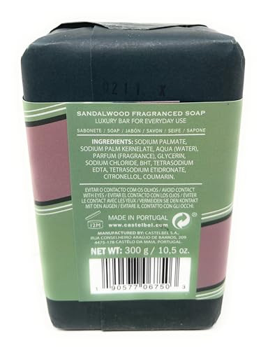 Castelbel Sandalwood Scented Luxury Soap 10.5 Ounces