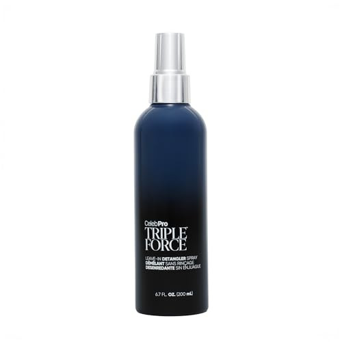 Celeb Luxury Celebpro Triple Force Leave In Conditioner Spray Detangler And Conditioner For All Hair Types 6.7Oz