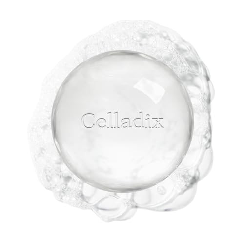 Celladix Crystal Facial Cleansing Soap With Tray Gentle Morning Cleanser For Oily Skin 0.00% Irritation Korean Skincare 3.17Oz (90G) 1Ea